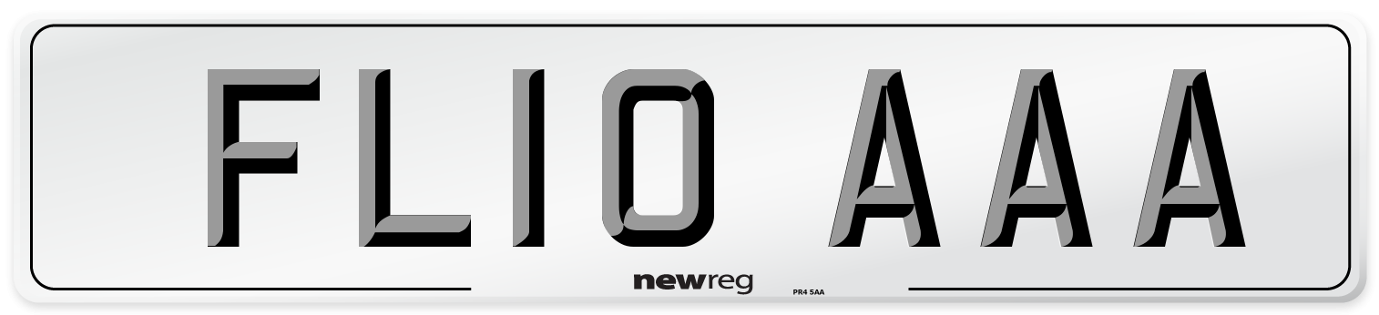 FL10 AAA Number Plate from New Reg